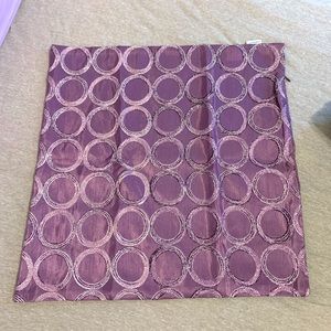 Purple couch pillow covers 17 1/2” x 17 1/2” with zipper closure